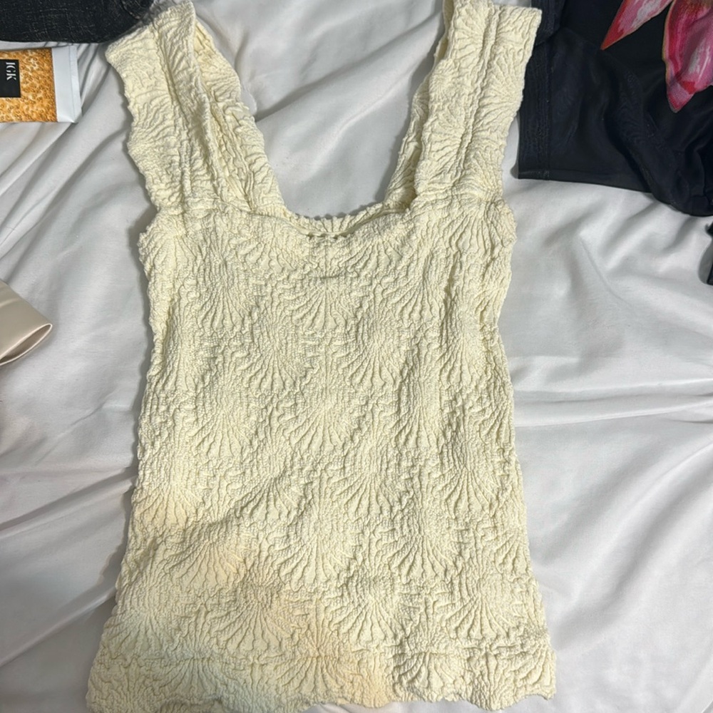 Free People intimately free ivory top size S
